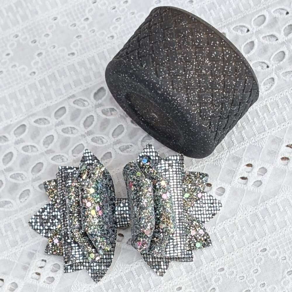 NIB Limited Edition! Stanley Midnight Glitz 40oz Tumbler + Custom Bow/Boot - Picture 9 of 9